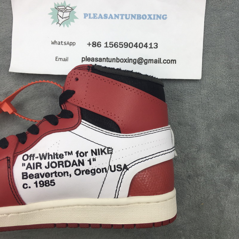 Authentic OFF-WHITE x Air Jordan 1